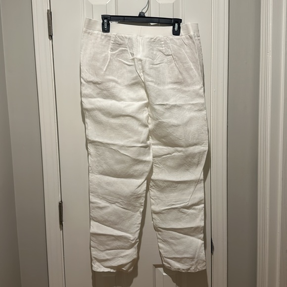 J. Jill 100% Linen pants trousers with elastic waist band - Picture 5 of 6